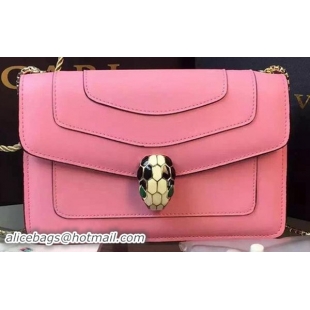 BVLGARI Small Shoulder Bag Calfskin Leather BG5573 Pink