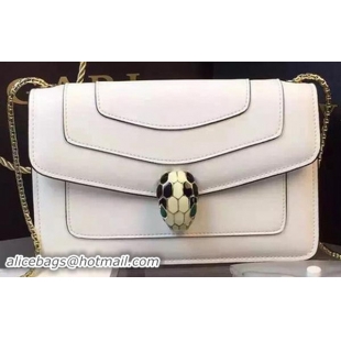 BVLGARI Small Shoulder Bag Calfskin Leather BG5573 OffWhite