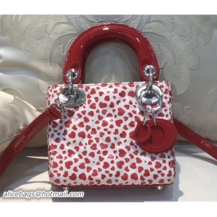 Perfect Dior Lady Dior Mini Bag Red Heart 110809 2017