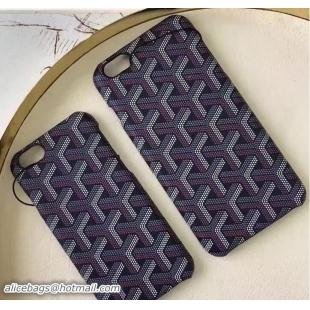 Most Popular Goyard iPhone Cover Case GD890 Black/Purple