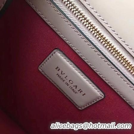 Stylish BVLGARI Original Calfskin Leather Tote Bag 3782 Pink