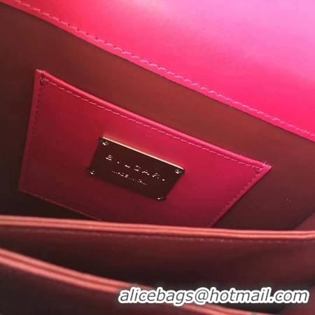 Crafted BVLGARI Original Calfskin Leather Tote Bag 3784 Red