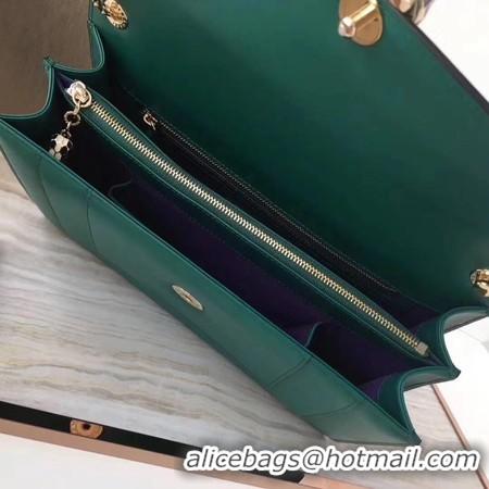 Best Product BVLGARI Serpenti Forever Original Calfskin Leather Shoulder Bag 3780 Green