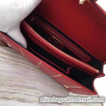 Most Popular BVLGARI Serpenti Forever Original Calfskin Leather Shoulder Bag 3788 Red