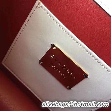 Promotional BVLGARI Serpenti Forever Original Calfskin Leather Shoulder Bag 3789 Offwhite