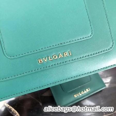 AAAAA BVLGARI Forever Serpenti In Love Shoulder Bag Calfskin Leather BG90031 Green