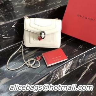 Purchase BVLGARI Forever Serpenti In Love Shoulder Bag Calfskin Leather BG90031 Offwhite