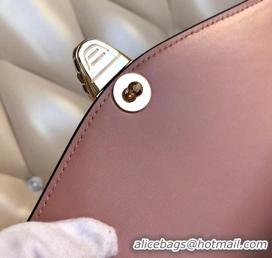 Top Quality BVLGARI Serpenti Forever leather flap bag 3785 Pink