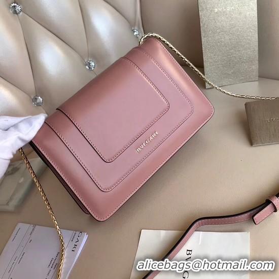 Top Quality BVLGARI Serpenti Forever leather hobo shoulder bag 7379 pink