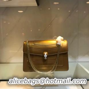 Discount BVLGARI metallic-leather shoulder bag 15004 gold