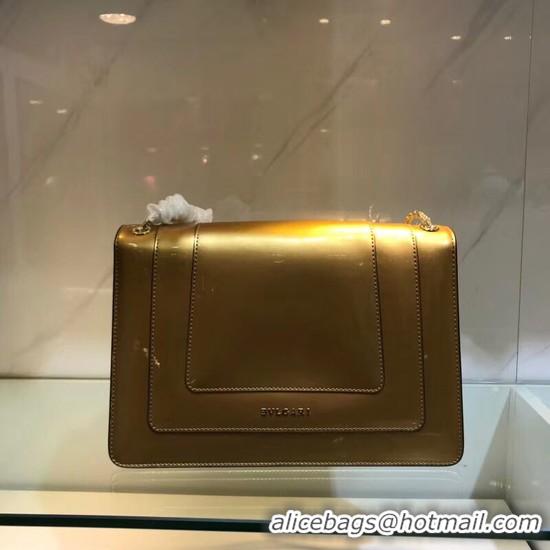 Discount BVLGARI metallic-leather shoulder bag 15004 gold