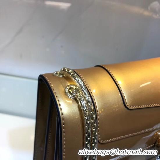 Discount BVLGARI metallic-leather shoulder bag 15004 gold