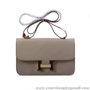 Hermes Constance Bag Light Khaki Togo Leather 1622L Golden