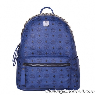 MCM Medium Top Studs Backpack MC4232 Royal