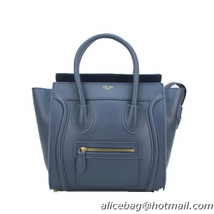 Celine Luggage Micro Bag Original Leather CL88023 Royal