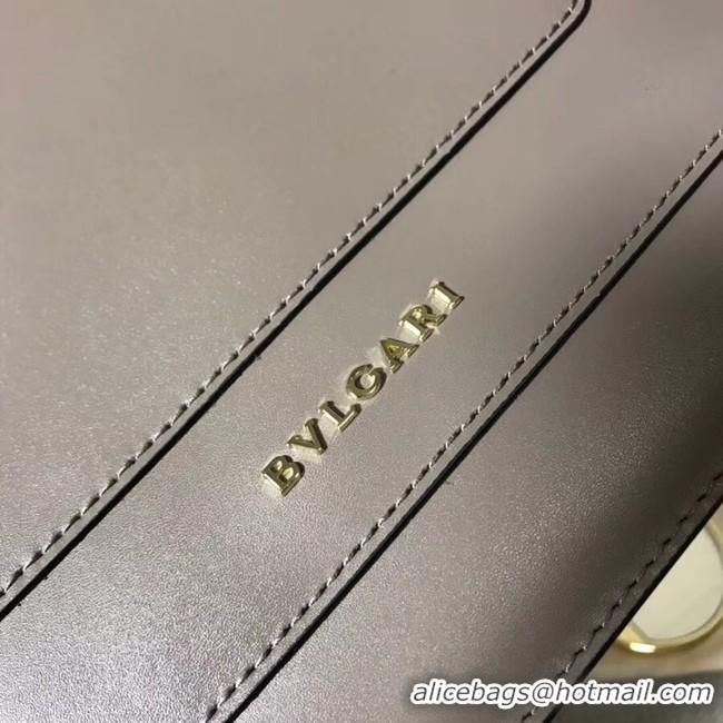 Good Looking BVLGARI Serpenti leather shoulder bag 14632 grey