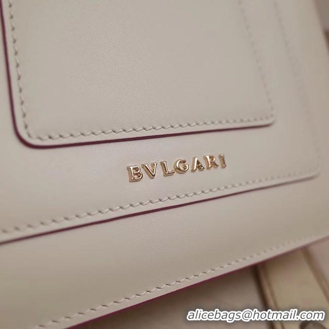 Promotional BVLGARI Serpenti Forever Flap Cover leather bag 28697 white