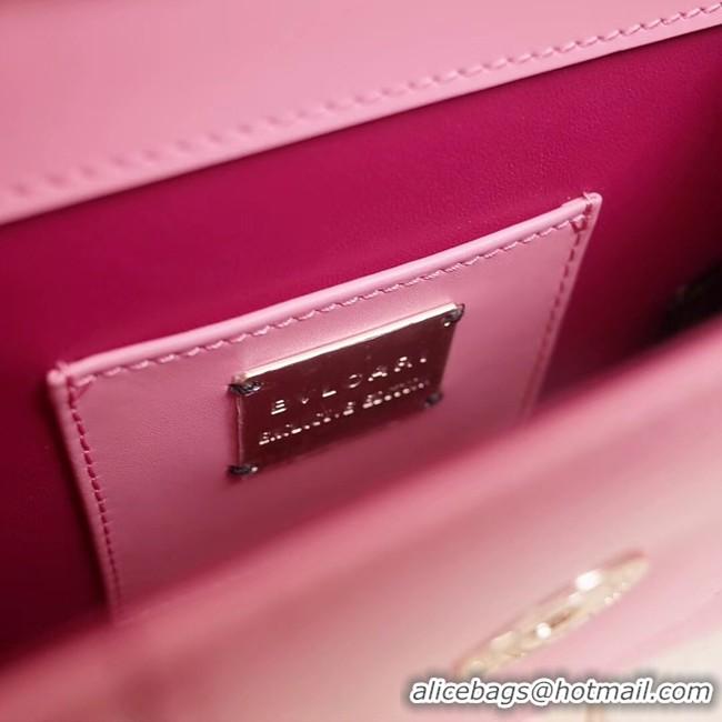 Best Product BVLGARI Serpenti Forever Flap Cover leather bag 34559 pink