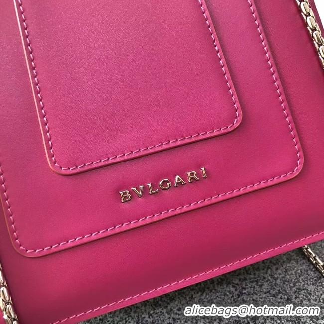 Grade Quality BVLGARI Serpenti Forever leather flap bag 286999 rose