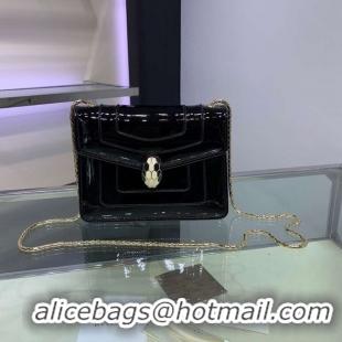 Classic Specials BVLGARI Serpenti Forever metallic-leather shoulder bag 34559 black