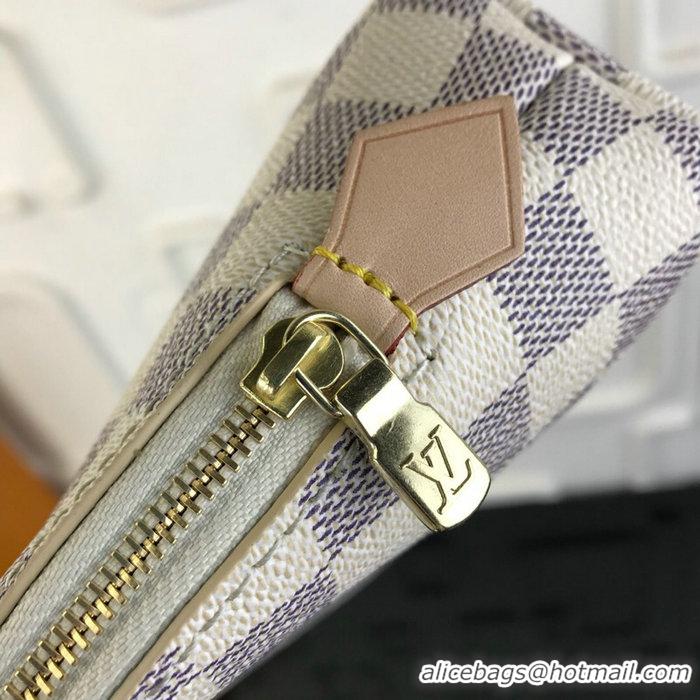 Famous Louis Vuitton Damier Azur Canvas Pochette Cosmetic GM N47353 