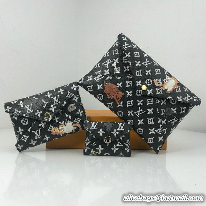 Famous Louis Vuitton Pochette Kirigami M63885 Black