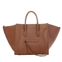 Celine Phantom Original Leather Bags Light Brown