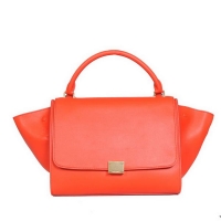 Fashion Celine Trapeze Bags Calf Leather C008 Light Red