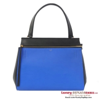 Celine EDGE Bag in Original Leather 17260 3305 Black&Blue