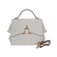 Hermes Stirrup Mini Top Handle Bag H-509118 OffWhite