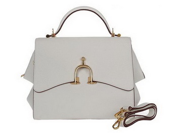 Hermes Stirrup Mini Top Handle Bag H-509118 OffWhite