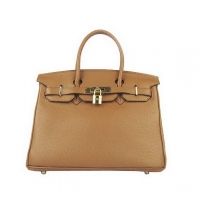 Hermes Birkin 30cm Togo Leather Bag Light Coffee 6088 Gold