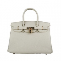 Hermes Birkin 30cm Togo Leather Bag Cream 6088