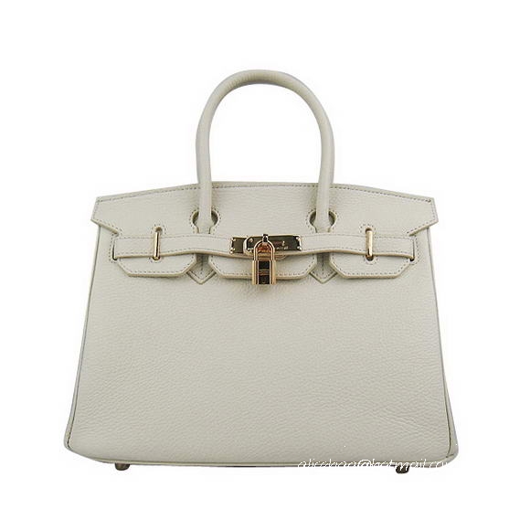 Hermes Birkin 30cm Togo Leather Bag Cream 6088