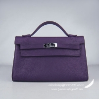 Hermes Kelly 22cm H008 Purple bags