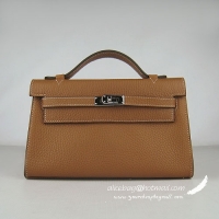 Hermes H008 cattle neck stripe light coffee bags