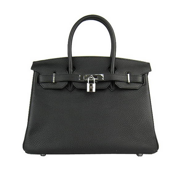 Hermes Birkin 30cm Togo Leather Bag Black 6088