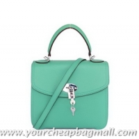 Fall Winter 2013 Hermes Classic Mini Flap Bag 24034 Green