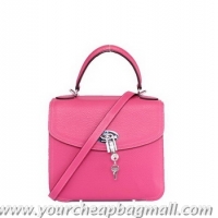 Free Shipping 2013 Hermes Classic Mini Flap Bag H0148 Rose