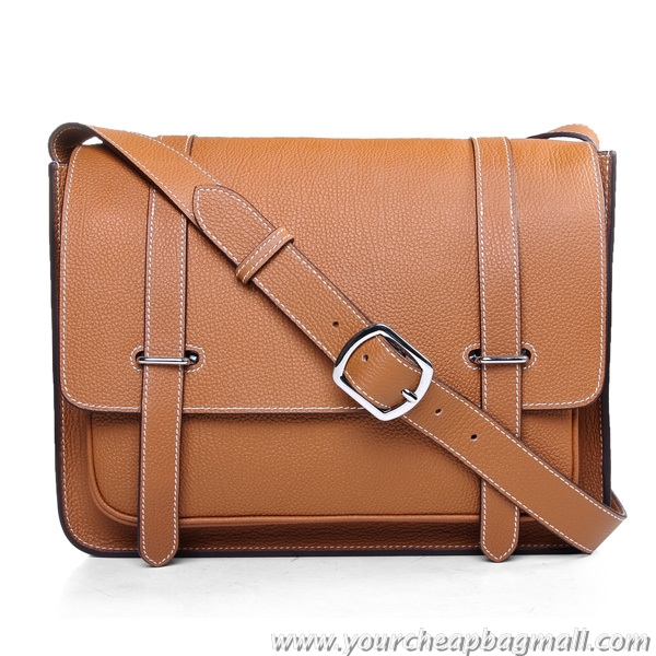 New Stylish Hermes Etriviere Messenger Bag Togo Leather H1069S Wheat