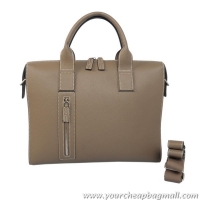 Discounts Hermes Mens Briefcase Calf Leather H1705 Khaki