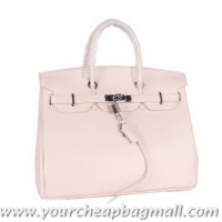 Top Design Hermes Birkin 35CM Tote Bag Clemence Leather H-35 OffWhite