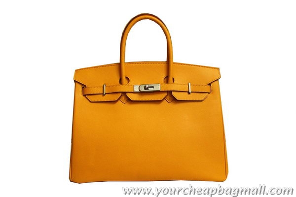 Best Price Hermes Birkin 35CM Tote Bag Yellow Original Leather BK35 Gold