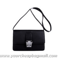 Free Shippings Hermes Medor Black Calfskin Shoulder Bag H2816 Silver