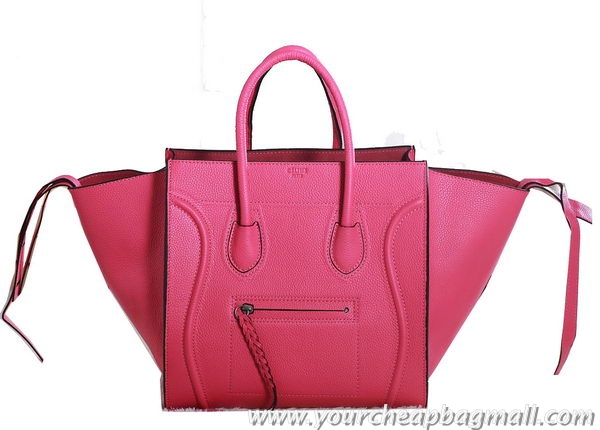 Best Free Shippings Celine Luggage Phantom Original Grainy Leather Bags C3341 Rose