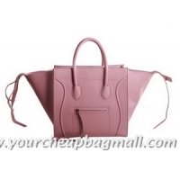 Popular Style Celine Luggage Phantom Original Leather Bags Pink