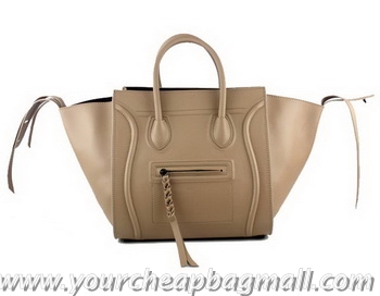 Good Product Celine Luggage Phantom Shopper Bags Leather 88033 Apricot