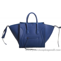 Duplicate Celine Luggage Phantom Original Grainy Leather Bags C3341 RoyalBlue