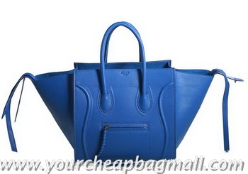 Discount Celine Luggage Phantom Original Leather Bags C3341 Blue