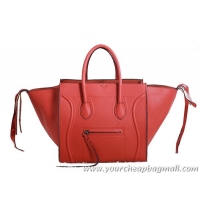 Cheapest Celine Luggage Phantom Original Grainy Leather Bags C3341 Orange